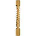 Osborne Wood Products 34 1/2 x 3 1/2 Barley Twist Island Post in Soft Maple 1495M